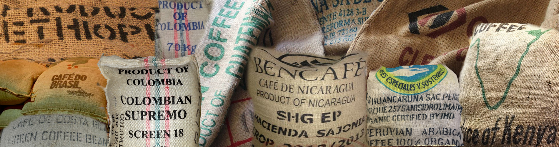 We source our Arabica coffee beans from various countries.